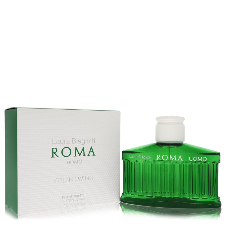 Roma Uomo Green Swing by Laura Biagiotti Eau De Toilette Spray 6.8 oz