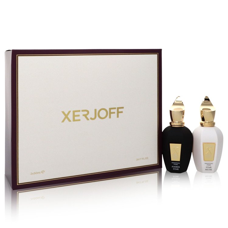 Shooting Stars Amber Star & Star Musk by Xerjoff Gift Set -- 1.7 oz EDP in Amber Star + 1.7 oz EDP in Star Musk Both Unisex Fragrances