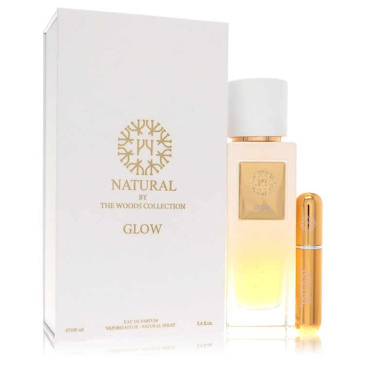 The Woods Collection Natural Glow by The Woods Collection Eau De Parfum Spray (Unisex) With Mini Refillable Spray 3.4 oz