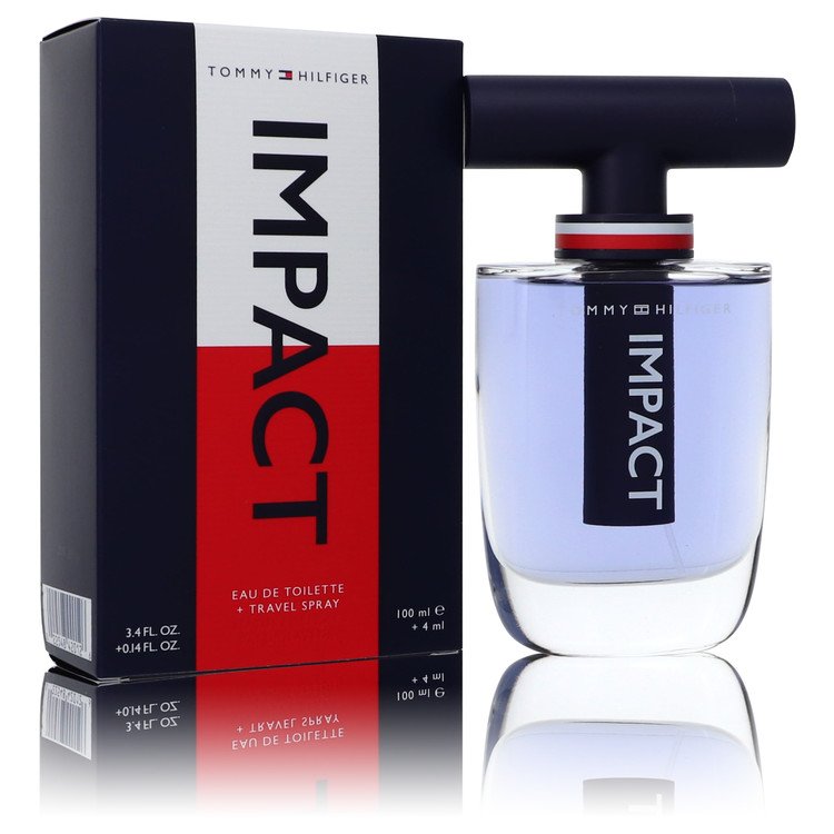 Tommy Hilfiger Impact by Tommy Hilfiger Gift Set -- 3.4 oz Eau De Toilette Spray + .14 oz Travel EDT Spray