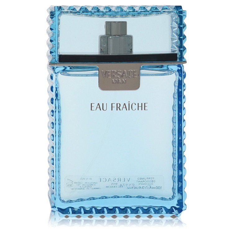 Versace Man by Versace Eau Fraiche Eau De Toilette Spray (Blue unboxed) 3.4 oz