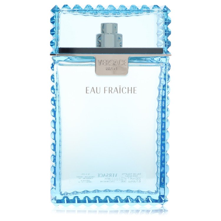 Versace Man by Versace Eau Fraiche Eau De Toilette Spray (Blue unboxed) 6.7 oz