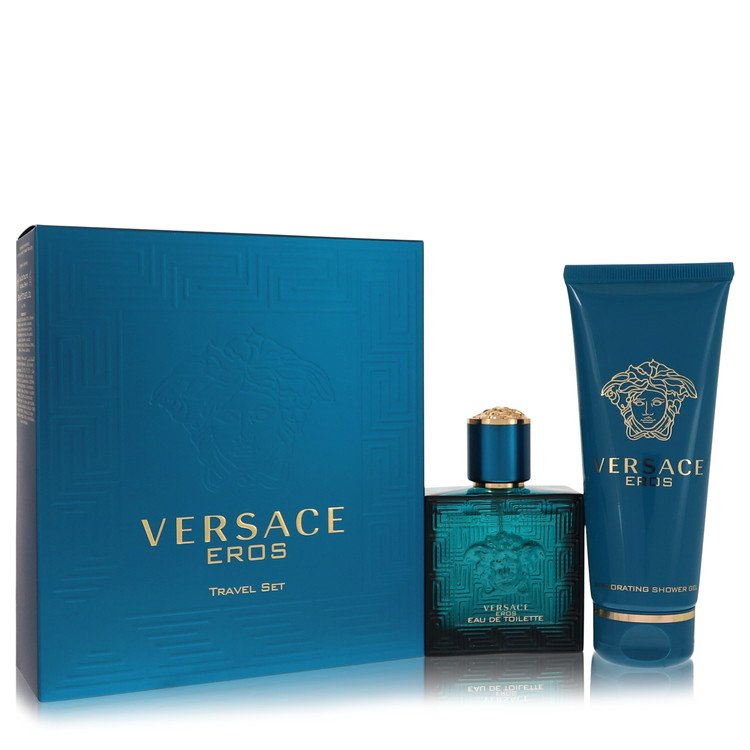 Versace Eros by Versace Gift Set -- 1.7 oz Eau De Toilette Spray + 3.4 oz Shower Gel