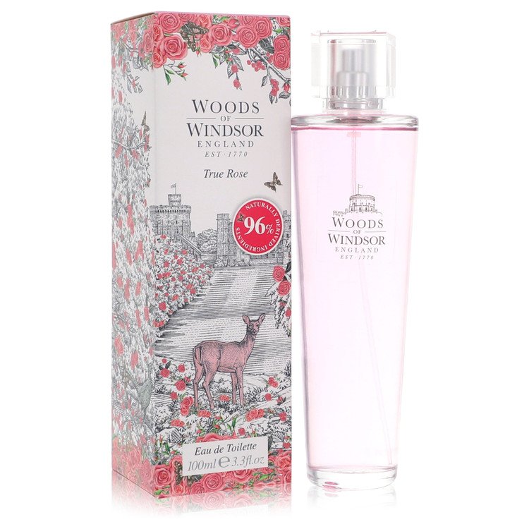 True Rose by Woods of Windsor Eau De Toilette Spray 3.3 oz