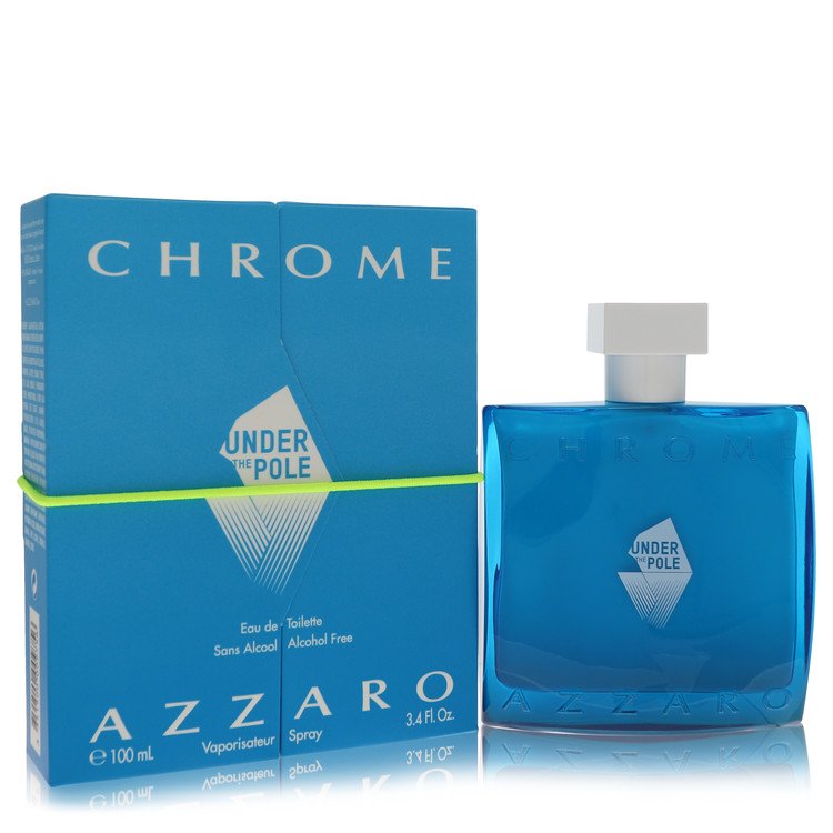 Chrome Under The Pole by Azzaro Eau De Toilette Spray (Alcohol Free) 3.4 oz