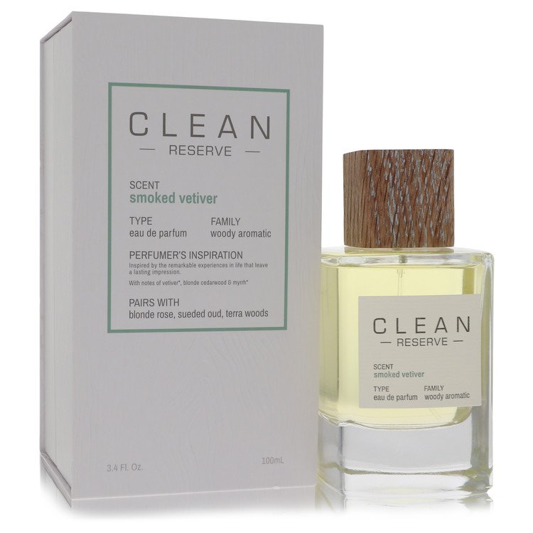 Clean Smoked Vetiver by Clean Eau De Parfum Spray 3.4 oz