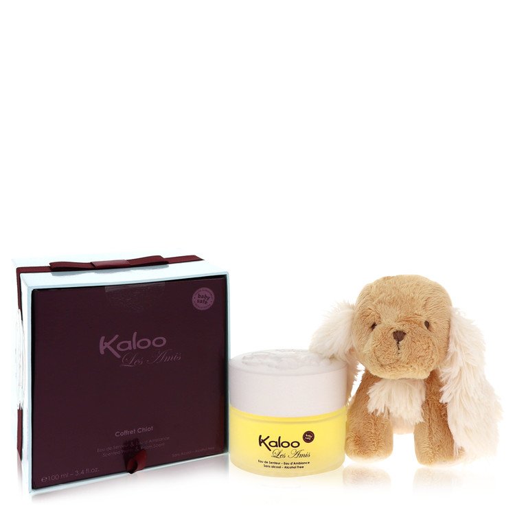 Kaloo Les Amis by Kaloo Eau De Senteur Spray / Room Fragrance Spray (Alcohol Free) + Free Fluffy Puppy 3.4 oz