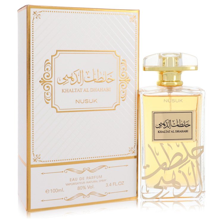 Khaltat Al Dhahabi by Nusuk Eau De Parfum Spray (Unisex) 3.4 oz