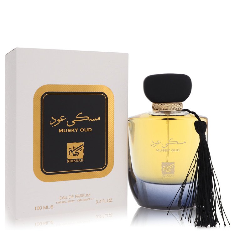 Musky Oud by Rihanah Eau De Parfum Spray (Unisex) 3.4 oz